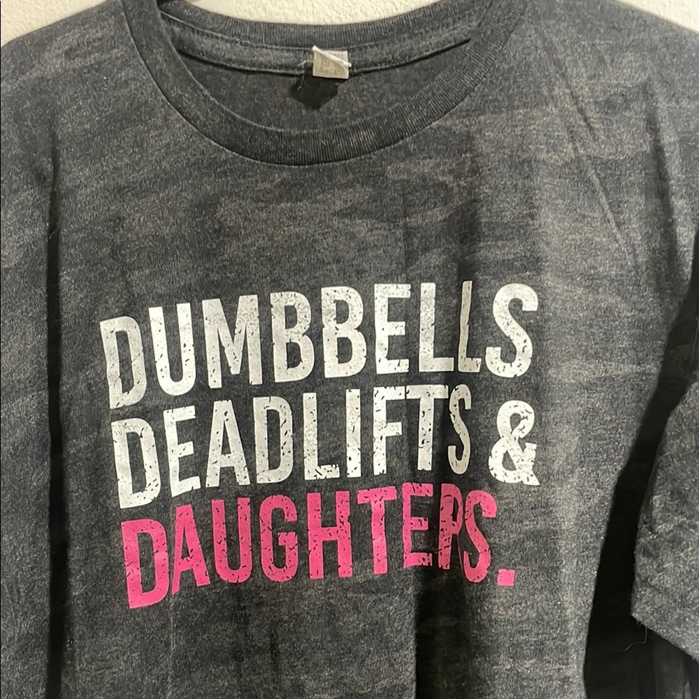 Black Graphic Tee with Bold Text